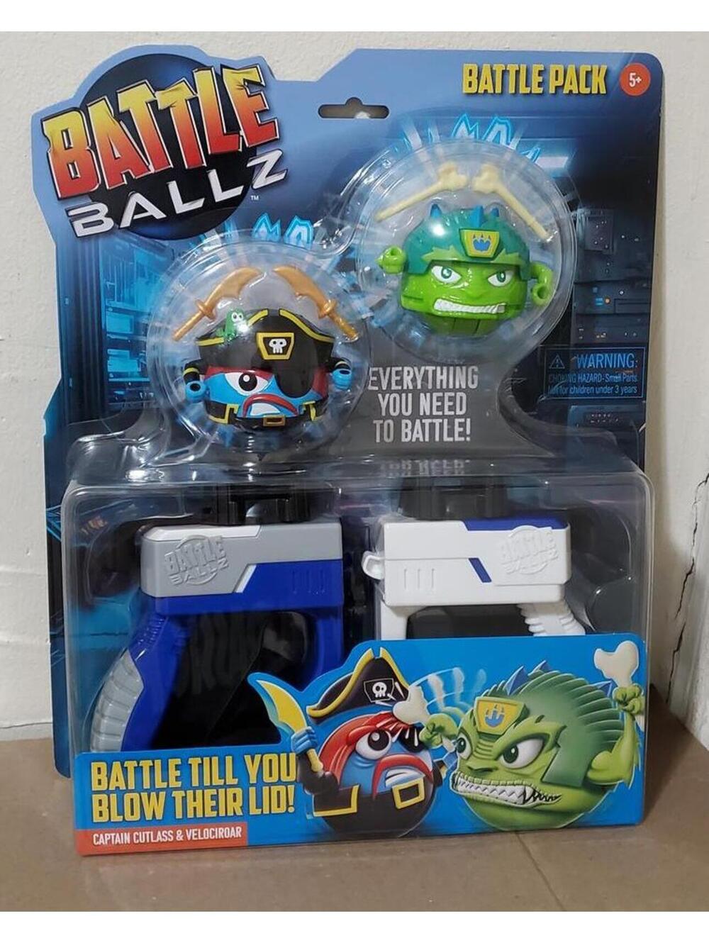 Battle Ballz Battle Pack Captain Cutlass & Velocirazor Blaster Set w/ Joysticks